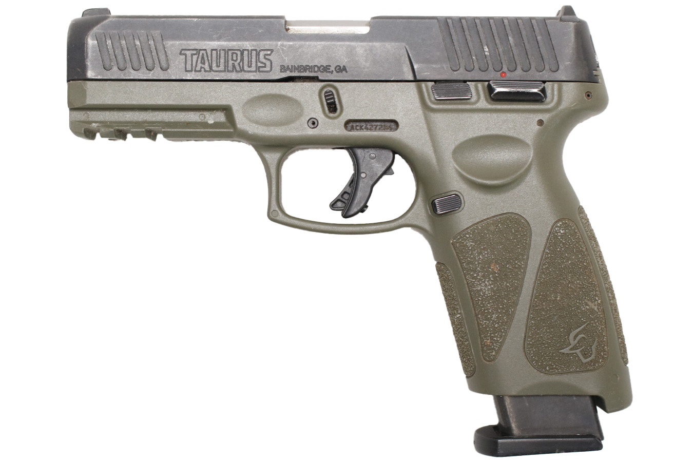 TAURUS G3 9MM Police Trade-in Pistol with OD Green Frame